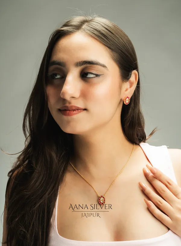 Swarna_Quartz_Ruby_Necklace_Set