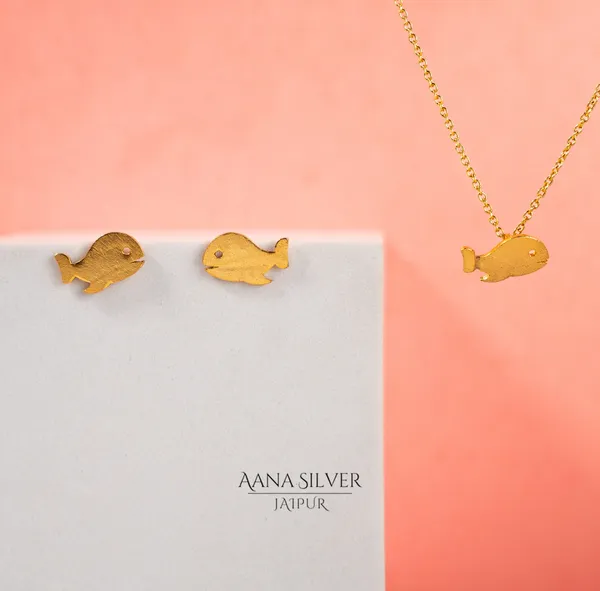Swarna_Gold_Fish_Pisces_Necklace_Set