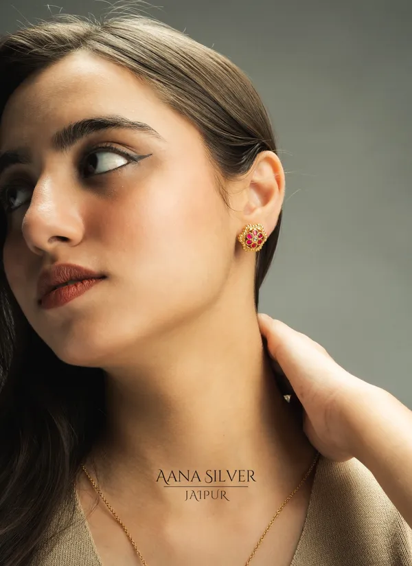 Swarna_Zircon_Ruby_Flower_Necklace_Set