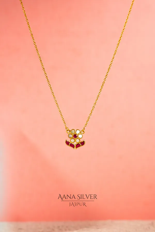 Swarna_Traditional_Mother_Of_Pearls_Ruby_Necklace_Set