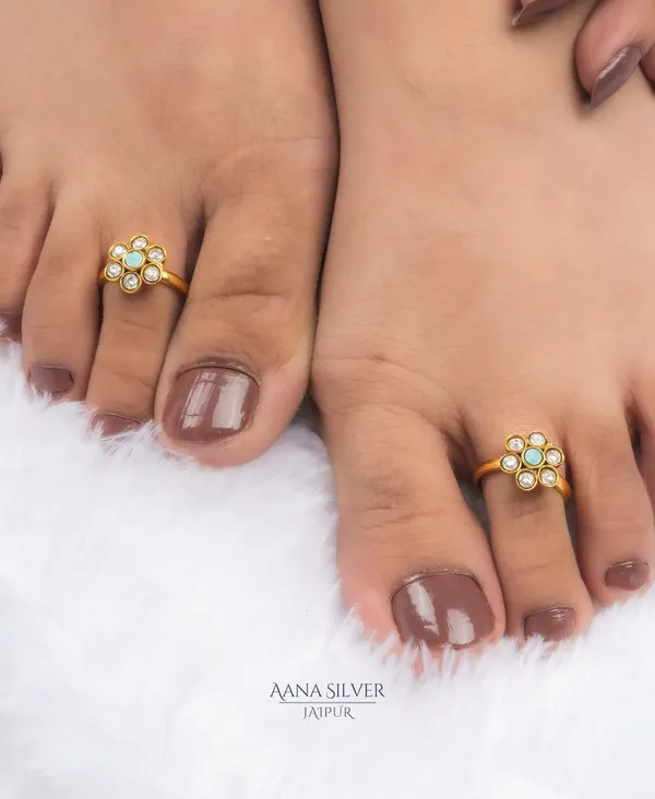 Swarna_Turquoise_Kundan_Toe_Rings