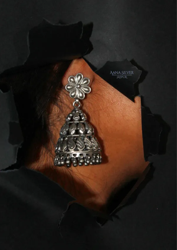 925_Pure_Sterling_Silver_|_Aabharan_Netra_Versatile_Jhumka_|_Well_Stamped_&_Hallmarked