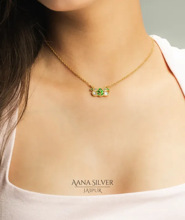 Swarna_Emerald_Quartz_Peacock_Necklace_Set