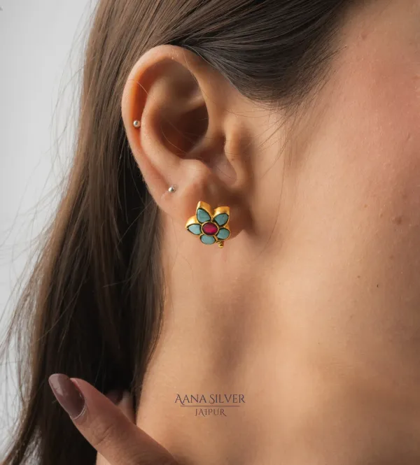 Swarna_Detailed_Flower_Kundan_Earrings