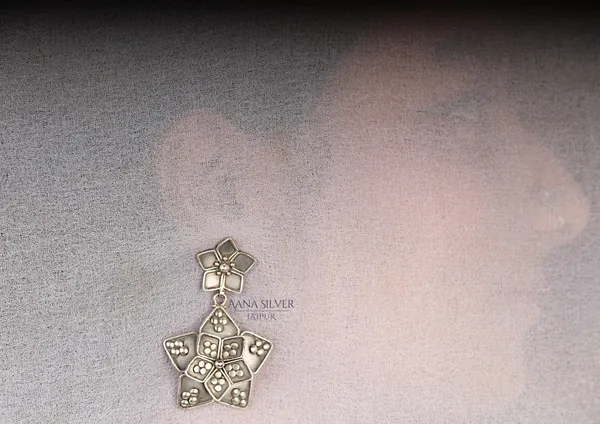 925_Pure_Sterling_Silver_|_Aabharan_Dual_Layered_Earrings_|_Well_Stamped_&_Hallmarked
