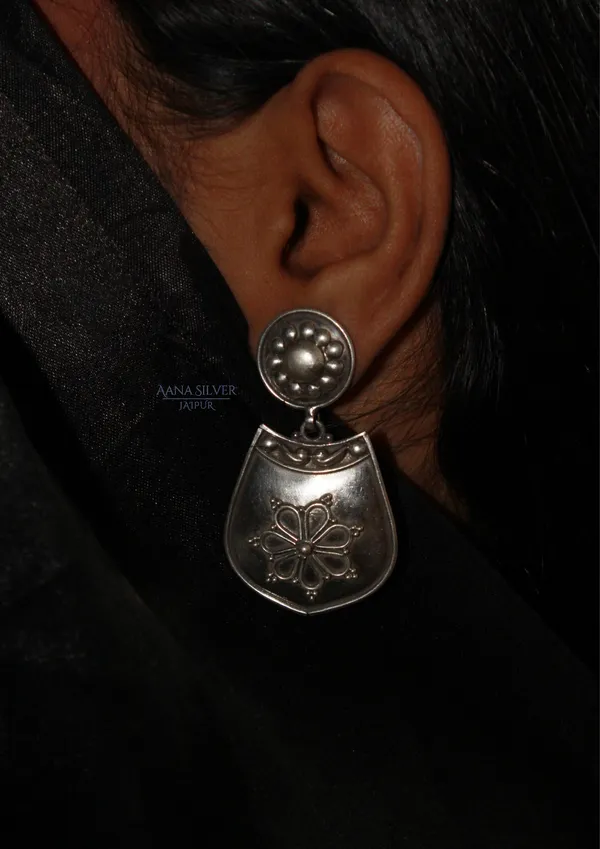 925_Pure_Sterling_Silver_|_Aabharan_Everyday_Intricate_Earrings_|_Well_Stamped_&_Hallmarked