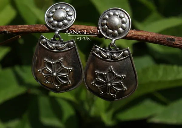 925_Pure_Sterling_Silver_|_Aabharan_Everyday_Intricate_Earrings_|_Well_Stamped_&_Hallmarked