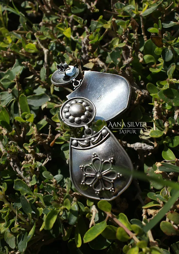 925_Pure_Sterling_Silver_|_Aabharan_Everyday_Intricate_Earrings_|_Well_Stamped_&_Hallmarked