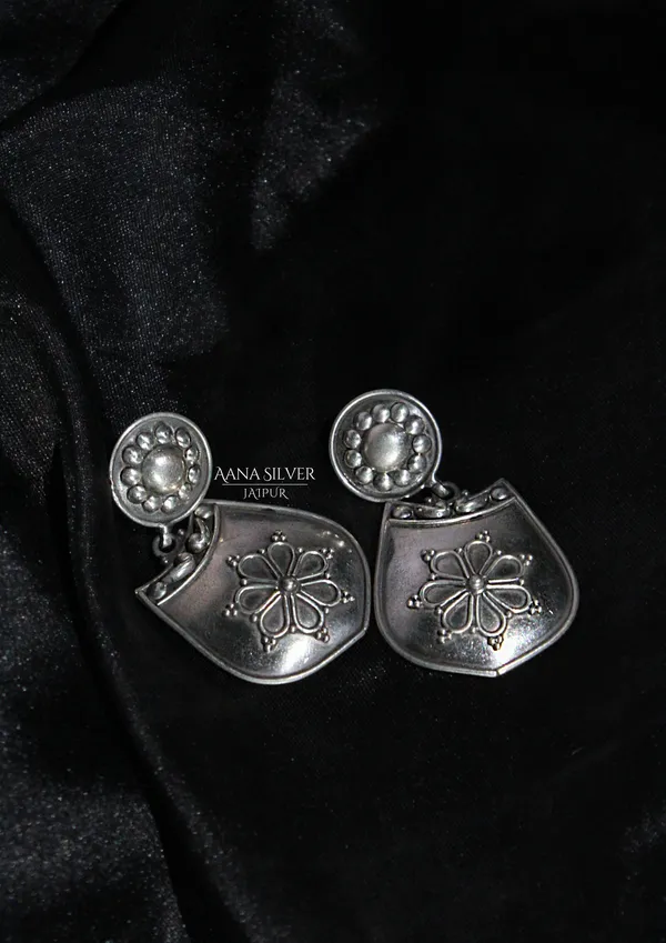 925_Pure_Sterling_Silver_|_Aabharan_Everyday_Intricate_Earrings_|_Well_Stamped_&_Hallmarked
