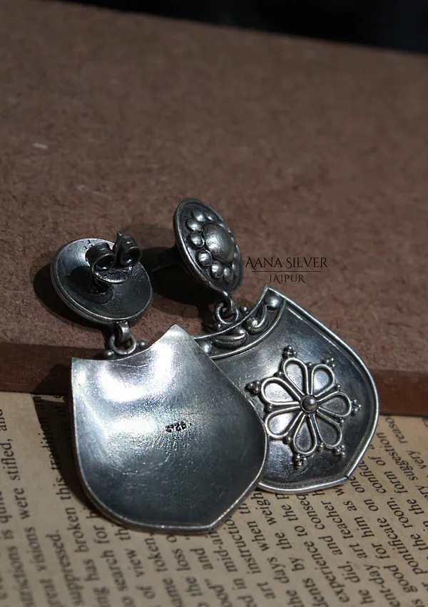 925_Pure_Sterling_Silver_|_Aabharan_Everyday_Intricate_Earrings_|_Well_Stamped_&_Hallmarked