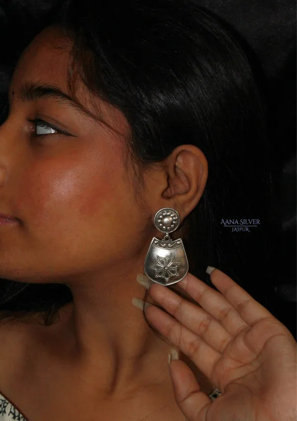 925_Pure_Sterling_Silver_|_Aabharan_Everyday_Intricate_Earrings_|_Well_Stamped_&_Hallmarked