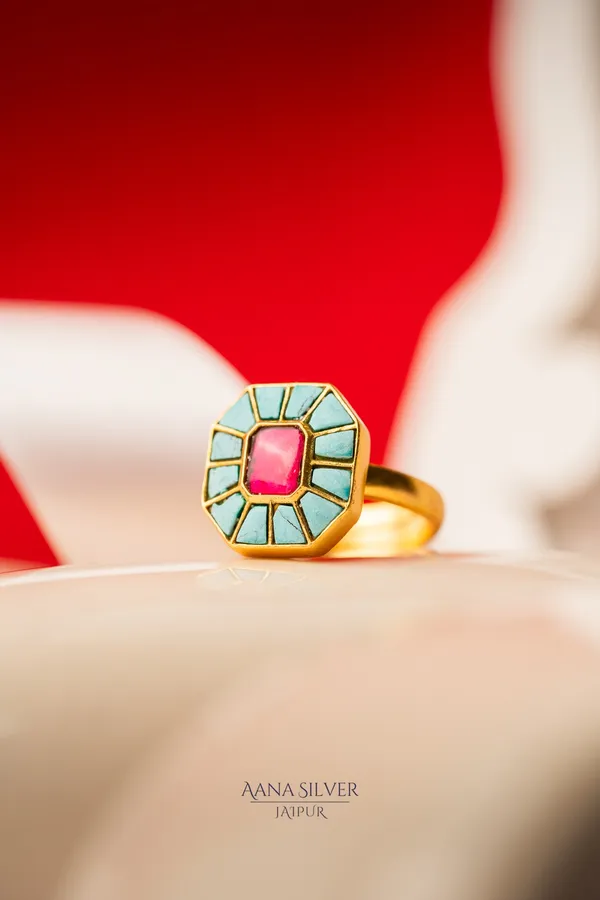 Swarna_Ruby_Centric_Turquoise_Kundan_Ring