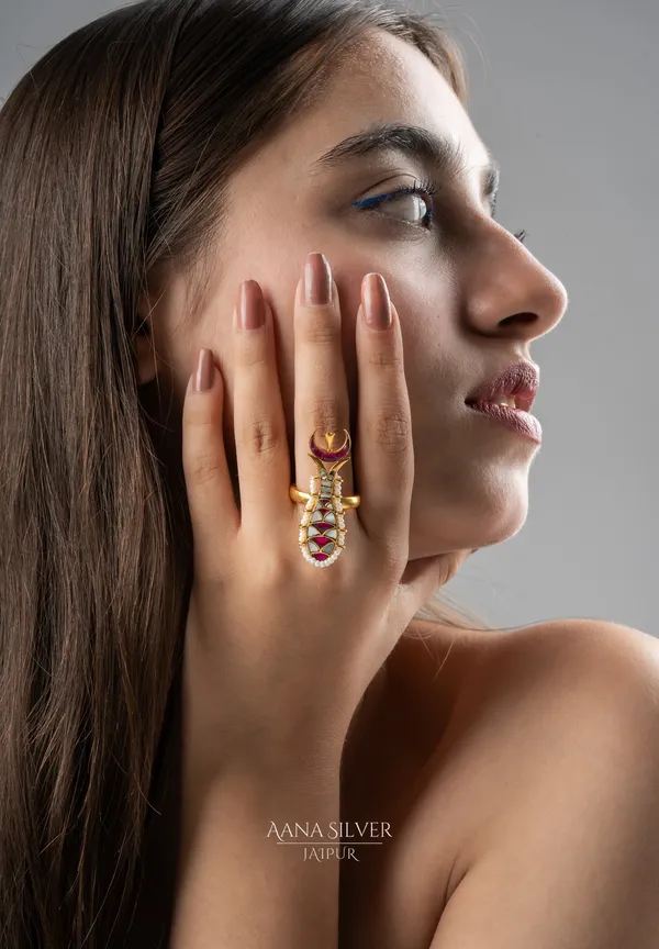 Swarna_Ruby_Fish_Kundan_Ring