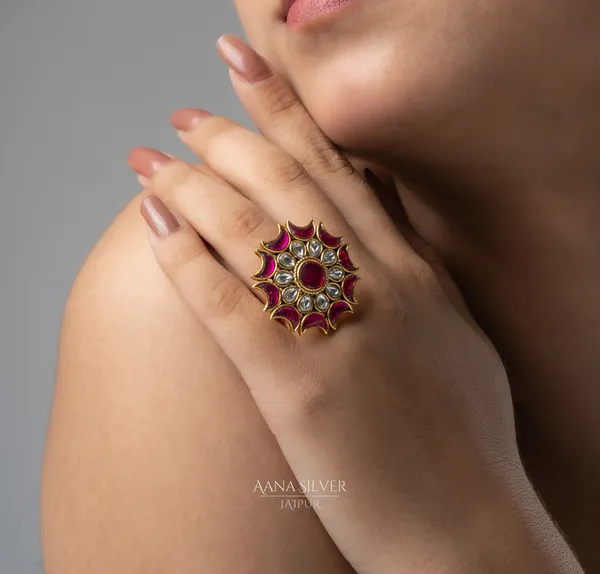 Swarna_Crescent_Moon_Ruby_Quartz_Kundan_Ring