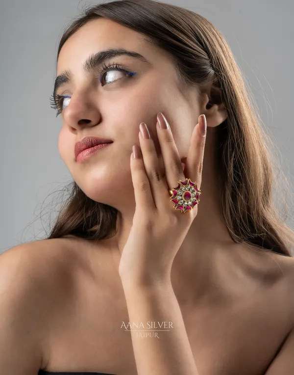 Swarna_Crescent_Moon_Ruby_Quartz_Kundan_Ring