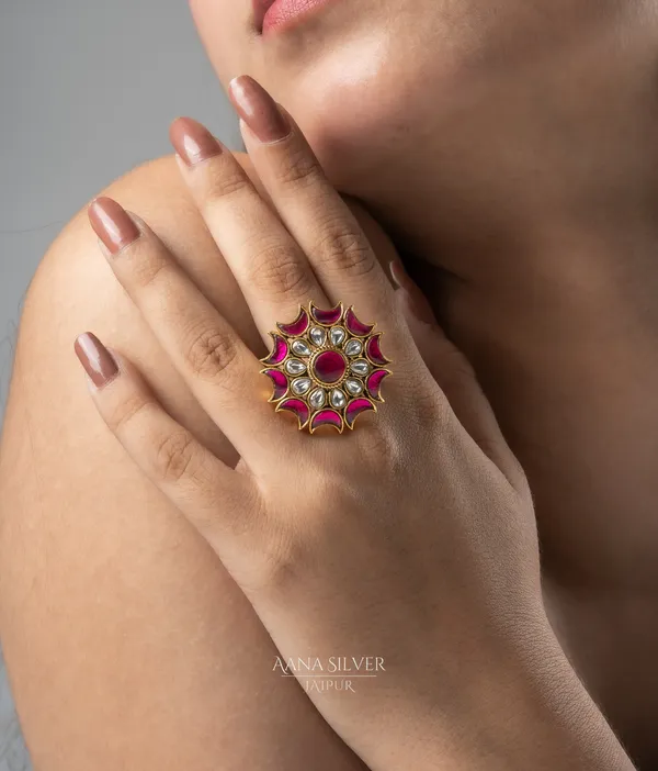 Swarna_Crescent_Moon_Ruby_Quartz_Kundan_Ring