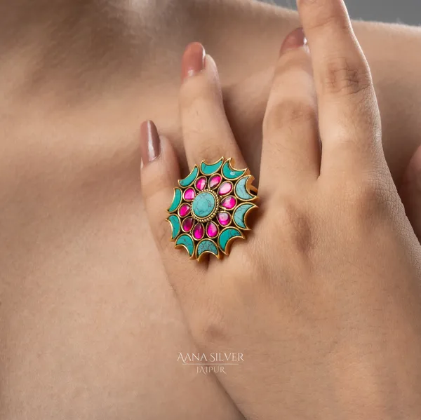 Swarna_Royal_Turquoise_Ruby_Kundan_Ring