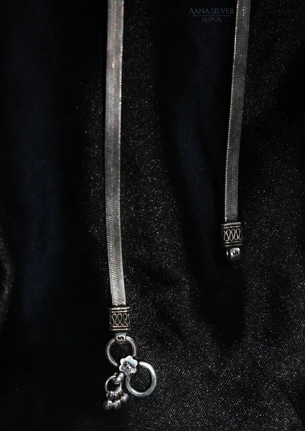 925_Pure_Sterling_Silver_|_Pair_of_Aabharan_Everyday_Anklet_|_Well_Stamped_&_Hallmarked