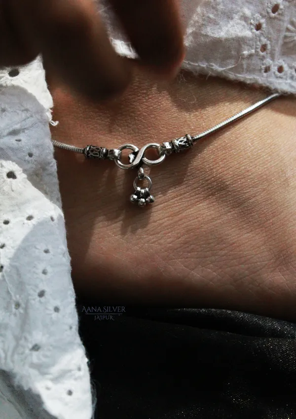925_Pure_Sterling_Silver_|_Pair_of_Aabharan_Versatile_Anklet_|_Well_Stamped_&_Hallmarked