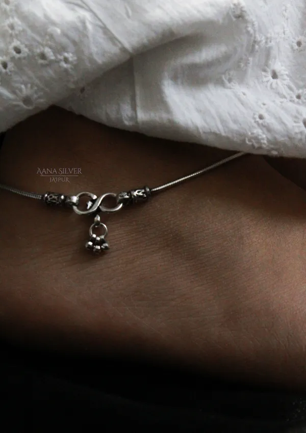 925_Pure_Sterling_Silver_|_Pair_of_Aabharan_Versatile_Anklet_|_Well_Stamped_&_Hallmarked