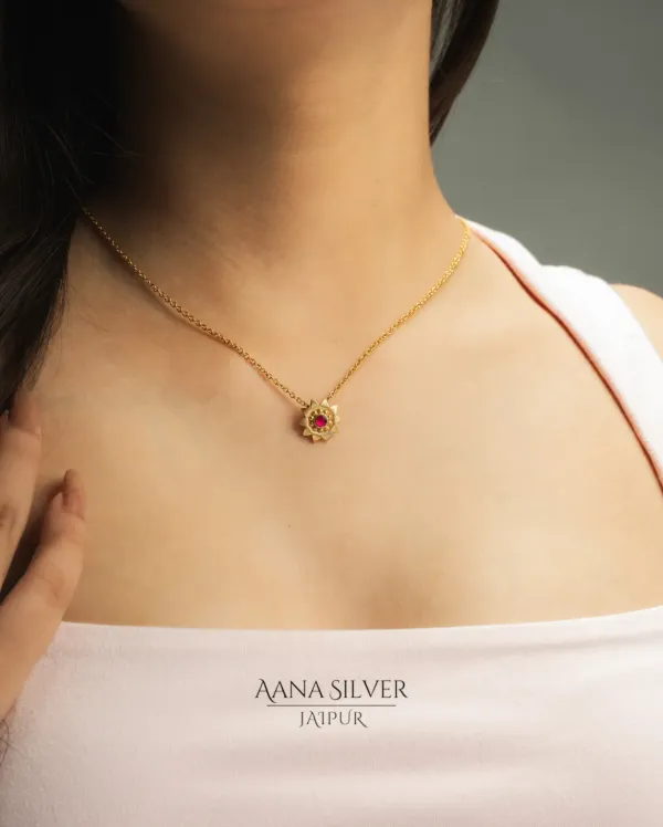 Swarna_Ruby_Minimalist_Necklace_Set