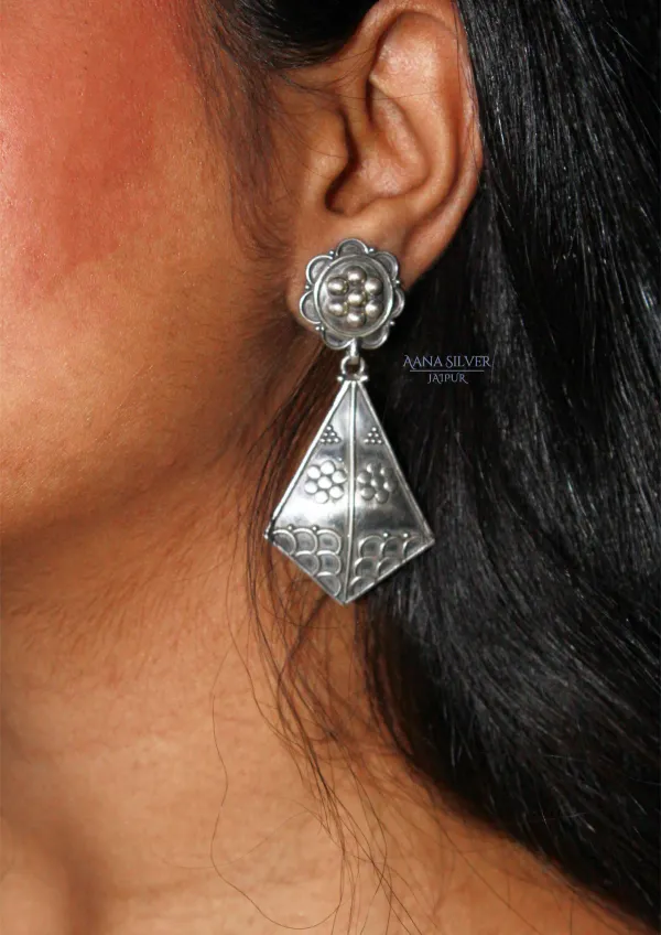 925_Pure_Sterling_Silver_|_Aabharan_Textured_Everyday_Earrings_|_Well_Stamped_&_Hallmarked