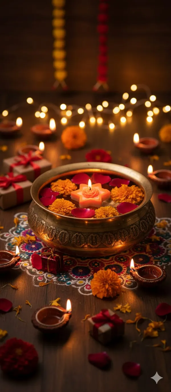 Combo_of_4_Peach_Star,_Heart_,Flower_&_Round_Candle_Set
