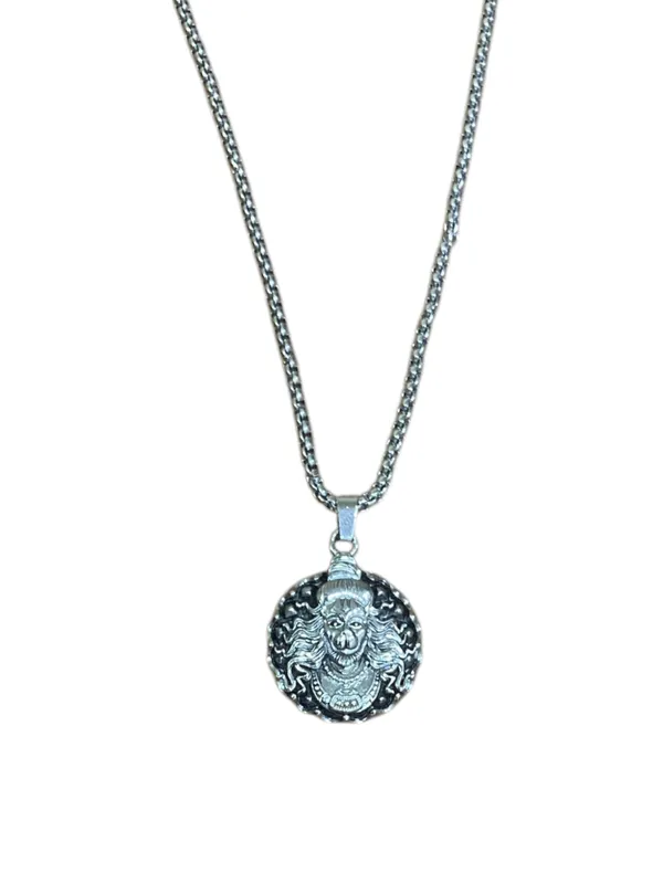 925_silver_plated_hanuman_pendant_with_chain