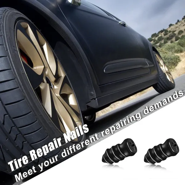 10_Pcs_Tire_Repair_and_Puncture_Rubber_Glue_Screws,_Vacuum_Tyre_Repair_Nail_Fast_Repair_Rubber_Nails_for_Car,_Motorcycle,Truck,_Tractor_ATV_Tire_Puncture_Repair_Screws.