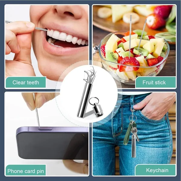 1_Set/_4pcs_Portable_Toothpicks_Teeth_Braces_Cleaner_Set_Tools_Pocket_Kit,_Dental_Floss_Toothpicks_Set_Reusable_Metal_Toothpicks_Rooth_Cleaning_Kit_with_Holder_for_Outdoor_Picnic_Camping_Traveling.