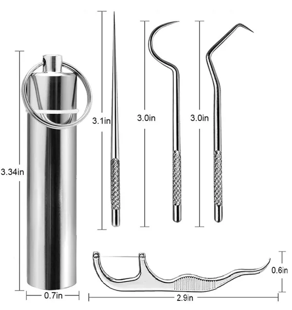 1_Set/_4pcs_Portable_Toothpicks_Teeth_Braces_Cleaner_Set_Tools_Pocket_Kit,_Dental_Floss_Toothpicks_Set_Reusable_Metal_Toothpicks_Rooth_Cleaning_Kit_with_Holder_for_Outdoor_Picnic_Camping_Traveling.