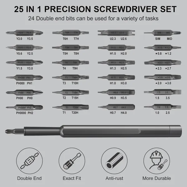 24_in_1_Small_Mini_Magnetic_Precision_Screwdriver_Bits_Set,_Eyeglasses,_Computer,_Electronic,_Watch_Repair_Kit_with_Phillips_and_Star_Tiny_Screw_Driver_Home_Kit_(Colour:_Black).