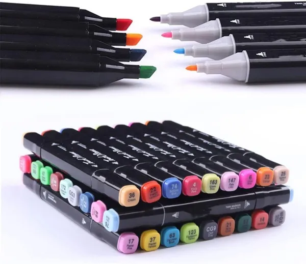 48_Pc_Alcohol_Markers_Double_Tipped_Graphic_Art_Pens_for_Kids_&_Adults_Drawing,_Carrying_Case_For_Painting_Sketching_Calligraphy_Drawing-_Twin_Head_Permanet_Colouring_Marker_Pens_(Multicolor).