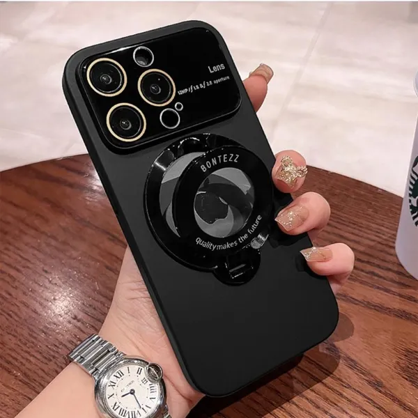 Black_I_Phone_15_Pro_Max_Case_with_Magnetic_Invisible_Stand_Compatible_with_MagSafe,_Camera_Protective_Shockproof_Hard_PC_Matte_Back_Protective_Soft_TPU_Edge_Phone_Case_with_Large_Window.