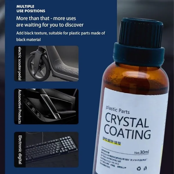 Crystal_Coating_For_Car_Bike_Cleaning_Kit_Car_Interior_Plastic_Part_Electroplating_Finishing_Retreading_Agent_Car_Maintenance_Dashboard_Refurbishment_30ml_Crystal_Coating_Cleaner_Polish_Shining.