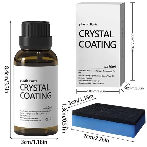 Crystal_Coating_For_Car_Bike_Cleaning_Kit_Car_Interior_Plastic_Part_Electroplating_Finishing_Retreading_Agent_Car_Maintenance_Dashboard_Refurbishment_30ml_Crystal_Coating_Cleaner_Polish_Shining.
