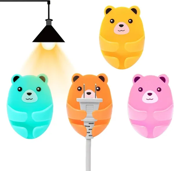Cute_Bears_Wall_Hooks_4_Different_Colors_Hooks_Hanging_Adhesive_Hooks,_Rurbeder_Plug_Wire_Holder,_Cartoon_Bear_Storage_Hooks,_Kitchen_Gadgets_(Colors-_Sky,_Orange,_Yellow,_Pink).