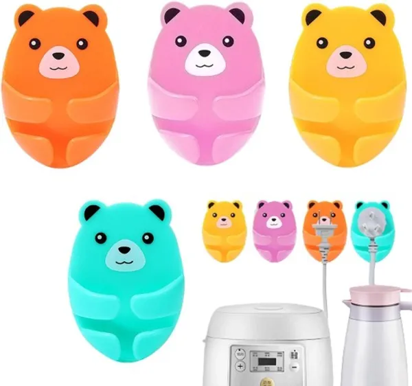 Cute_Bears_Wall_Hooks_4_Different_Colors_Hooks_Hanging_Adhesive_Hooks,_Rurbeder_Plug_Wire_Holder,_Cartoon_Bear_Storage_Hooks,_Kitchen_Gadgets_(Colors-_Sky,_Orange,_Yellow,_Pink).