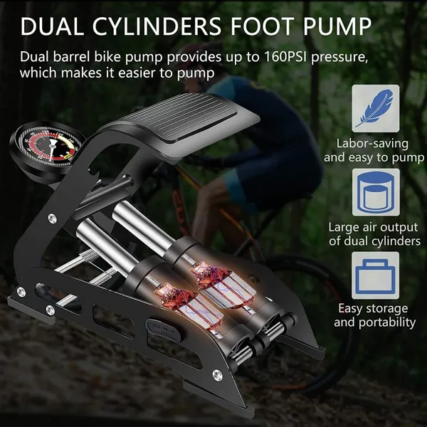 Double_Barrel_Bike_Floor_Foot_Pump,_Portable_Air_Pump_with_160_PSI_Precision_Pressure_Gauge_for_Bicycle,_Ball,_Scooter,_Car,_Toys_Inflatable