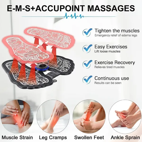 EMS_Bioelectric_Acupoints_Foot_Massager_Pain_Relief_Wireless_Electric_Massage_Machine_Portable_Foot_Stimulator_Massager_Folding_Pad_Electric_Foot_Massage_Machine_with_8_Modes_and_19_Intensities_for_Home,_Office_&_Travel.