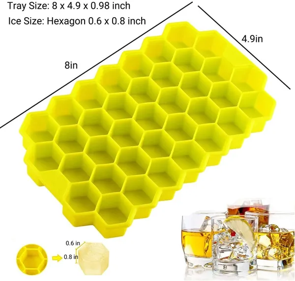 Flexible_Silicone_shape_Honeycomb_37_Cavity_Ice_Cube_Mould_Tray_for_freezer,_Chocolate_Cake_Maker,_Ice_Trays_for_Chilled_Drinks,_Reusable_(Multi_Color)