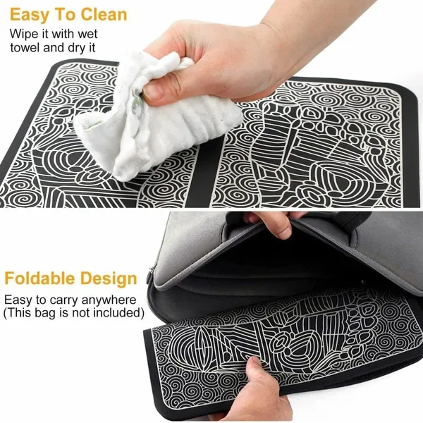 Foot_Massager_Electric_Foot_Massage_Pad_Feet_Muscle_Simulated_Massage_Therapy_for_Foot_|_Rechargeable_Portable_Automatic_Folding_with_8_Mode/19_Intensity