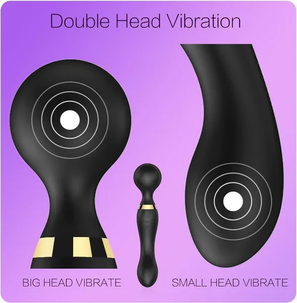 Full_Body_Personal_Handheld_Massager_for_Pain_Relief,_Wireless_Rechargeable_Vibration_Massager,_Massager_Stick_360_Degrees_rotation,_Waterproof,_Ergonomic_Electric_Handheld_Dual_Head_Massager_for_Back,_Travel-Friendly_Massager_(Round/Black).