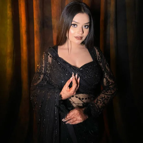 Looking_Some_One_For_Black_Color_Beautiful_Designer_Saree_On_Soft_Net_Fabric_With_Thread_&_Sequence_Work