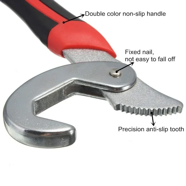 Multifunction_Stainless_Steel_Socket_Adjustable_Universal_Multi_Function_Wrench_Spanner_Set_Tools_Snap_and_Grip_Open_End_Snap_N_Grip_Tool_Spanner_Tool_Kit_(Black_and_Red)_(Pack_of_2)