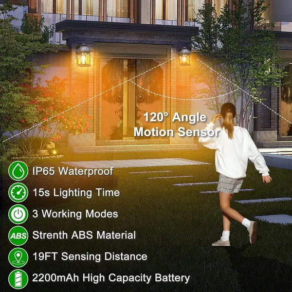 New_Exterior_Wall_Lights_Wireless_ireless_Motion_Sensor_Lanterns_with_3_Lighting_Modes_,_Solar_Power_Warm_Light_Outdoor_Light_Courtyard_Human_Induction_Lamp,_Waterproof_Outdoor_Lamp_for_Garden,_Patio,_Yard.