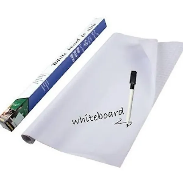 Self_Adhesive_White_Board_Paper,_Wall_Decal_Vinyl_Peel_and_Stick_Dry_Erase_Whiteboard_for_Classroom,_Planning,_Office,_College,_Kids_Drawing_Wallpaper_Painting_with_1_Water_Pen_(45cm_x_200cm)