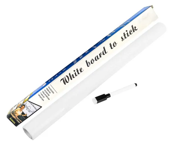 Self_Adhesive_White_Board_Paper,_Wall_Decal_Vinyl_Peel_and_Stick_Dry_Erase_Whiteboard_for_Classroom,_Planning,_Office,_College,_Kids_Drawing_Wallpaper_Painting_with_1_Water_Pen_(45cm_x_200cm)