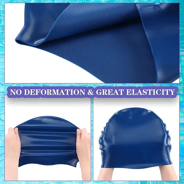 Unisex_Adult_Silicone_Swim_Cap_Non-Slip_Swimming_Cap_for_Long_and_Short_Hair,_Easy_Fit_Silicone_Waterproof_Head_Cover_Cap,_Comfortable_(Color_:_Multicolor)