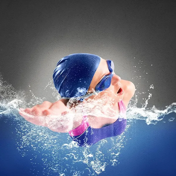Unisex_Adult_Silicone_Swim_Cap_Non-Slip_Swimming_Cap_for_Long_and_Short_Hair,_Easy_Fit_Silicone_Waterproof_Head_Cover_Cap,_Comfortable_(Color_:_Multicolor)